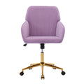 Lilac Velvet TY Ergonomic Swivel Office Chair