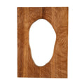 20'' Timeline Mirror, Wall-mounted Vintage Rectangular Solid Rosewood Decorative Mirror, Irregular Mirror, Suitable for Bathroom, Bedroom, Living Room, Entryway, etc.