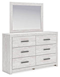 Cayboni - Dresser And Mirror - Whitewash-0