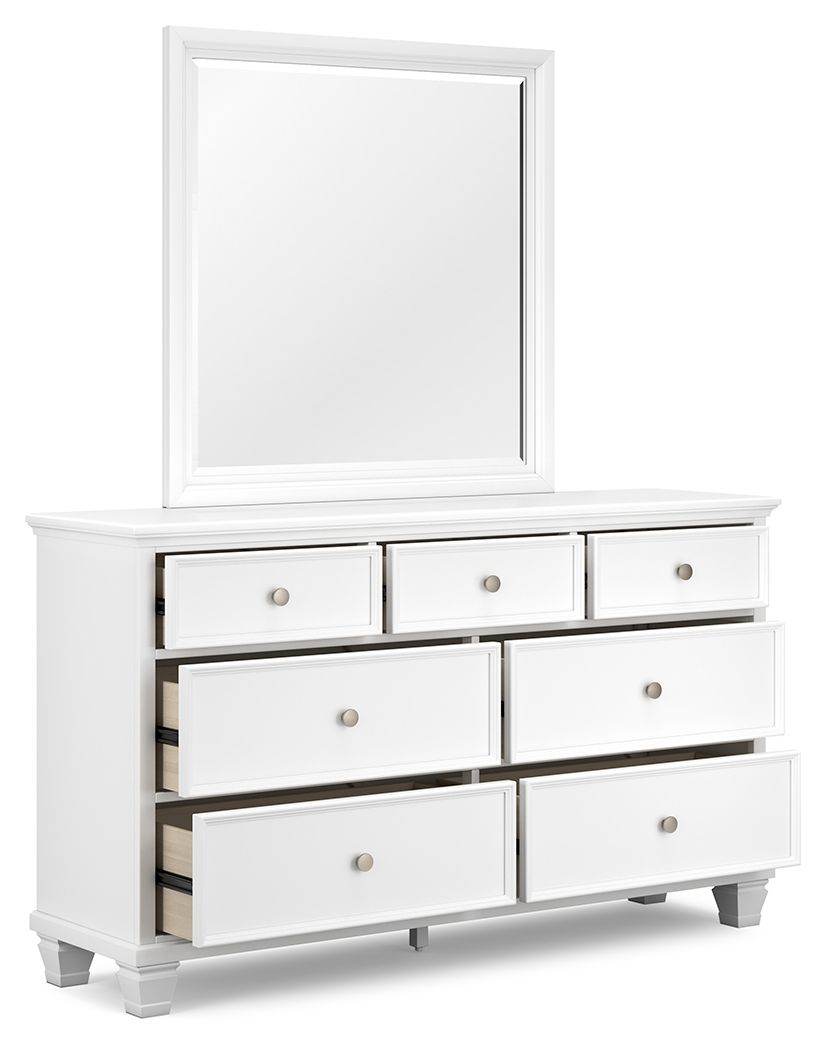 Fortman - Dresser And Mirror - White-2