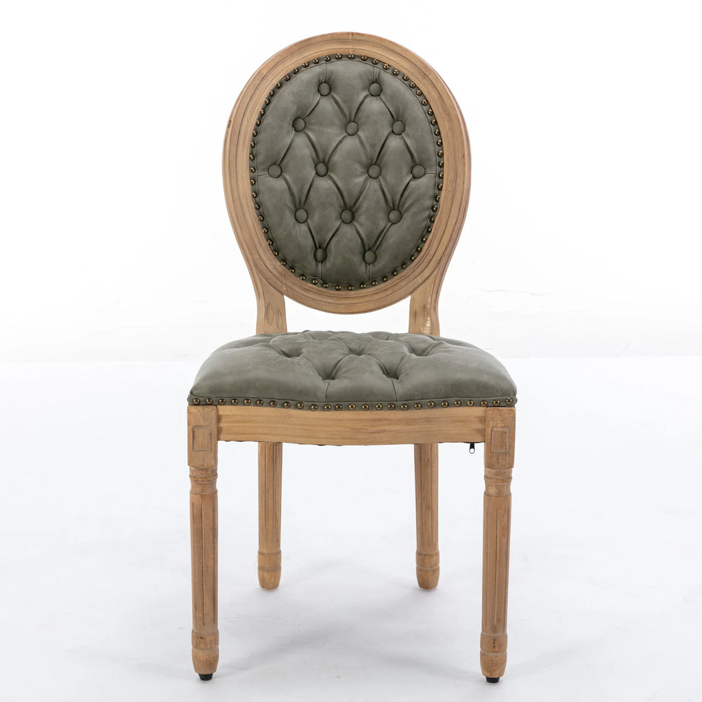 Sets of 2 French Style Solid Wood Frame Antique Dining Chairs