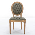 Sets of 2 French Style Solid Wood Frame Antique Dining Chairs