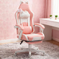 Gaming Chair with Footrest,Racing Gamer Chair, Headrest and Lumbar Support, For Home and Office