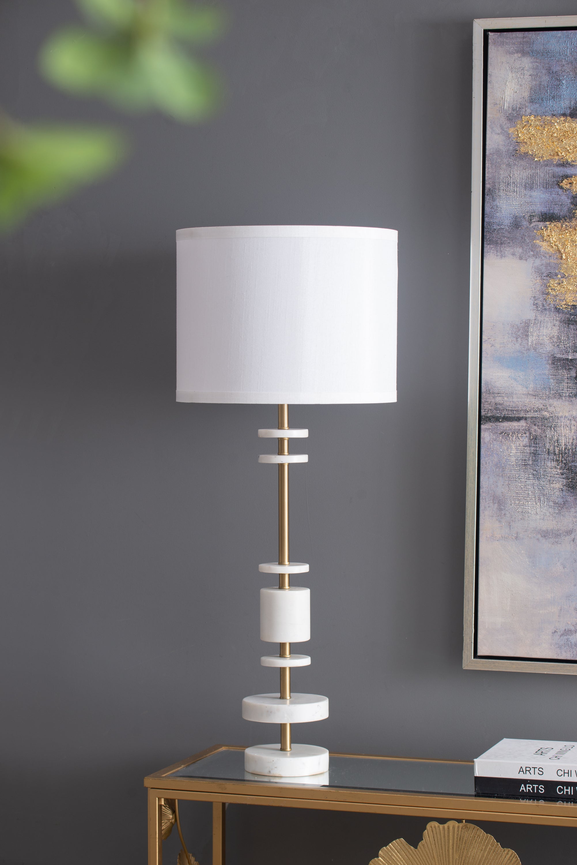 D13x32.8' Table Lamp (Lamp Shade Assembly Required)
