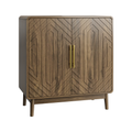 Walnut Adjustable Accent Cabinet