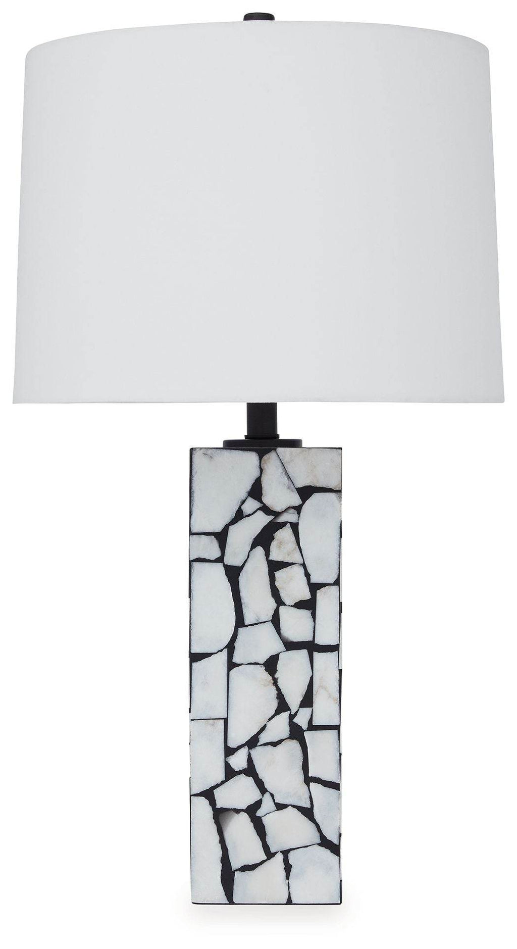 Macaria - Marble Table Lamp - White / Black-0