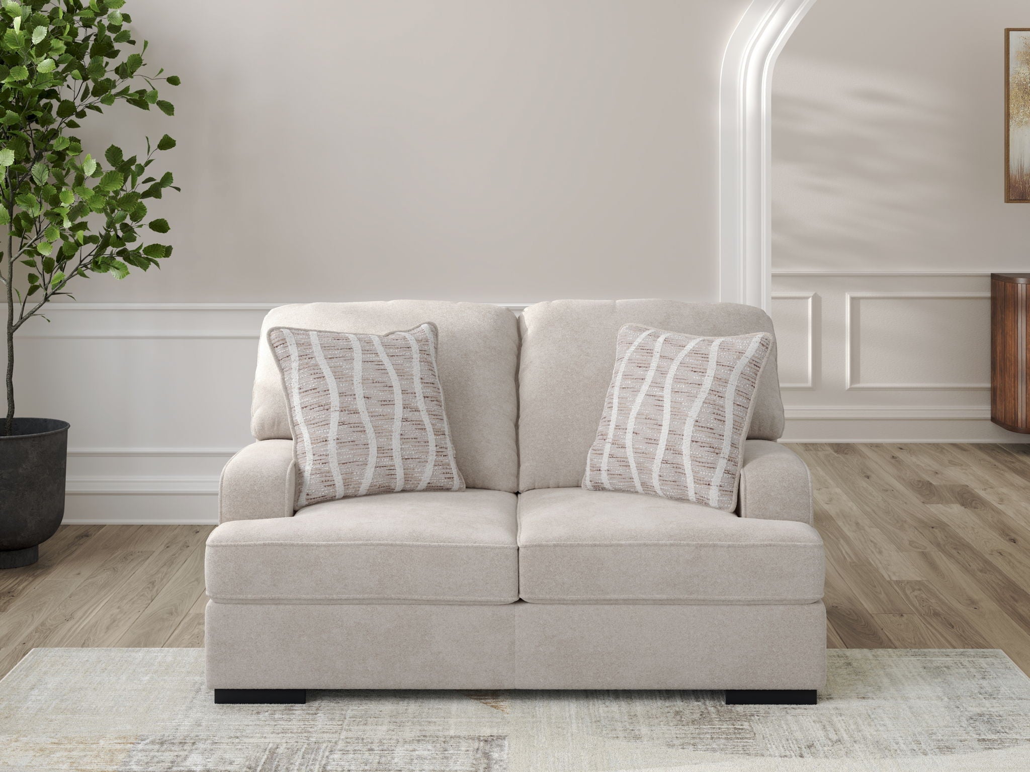 High Profile - Loveseat - Taupe-1