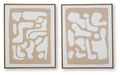 Waldett - Wall Art Set (Set of 2) - Beige / White-0