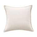 Set of 2 Beige Textured Throw Pillow