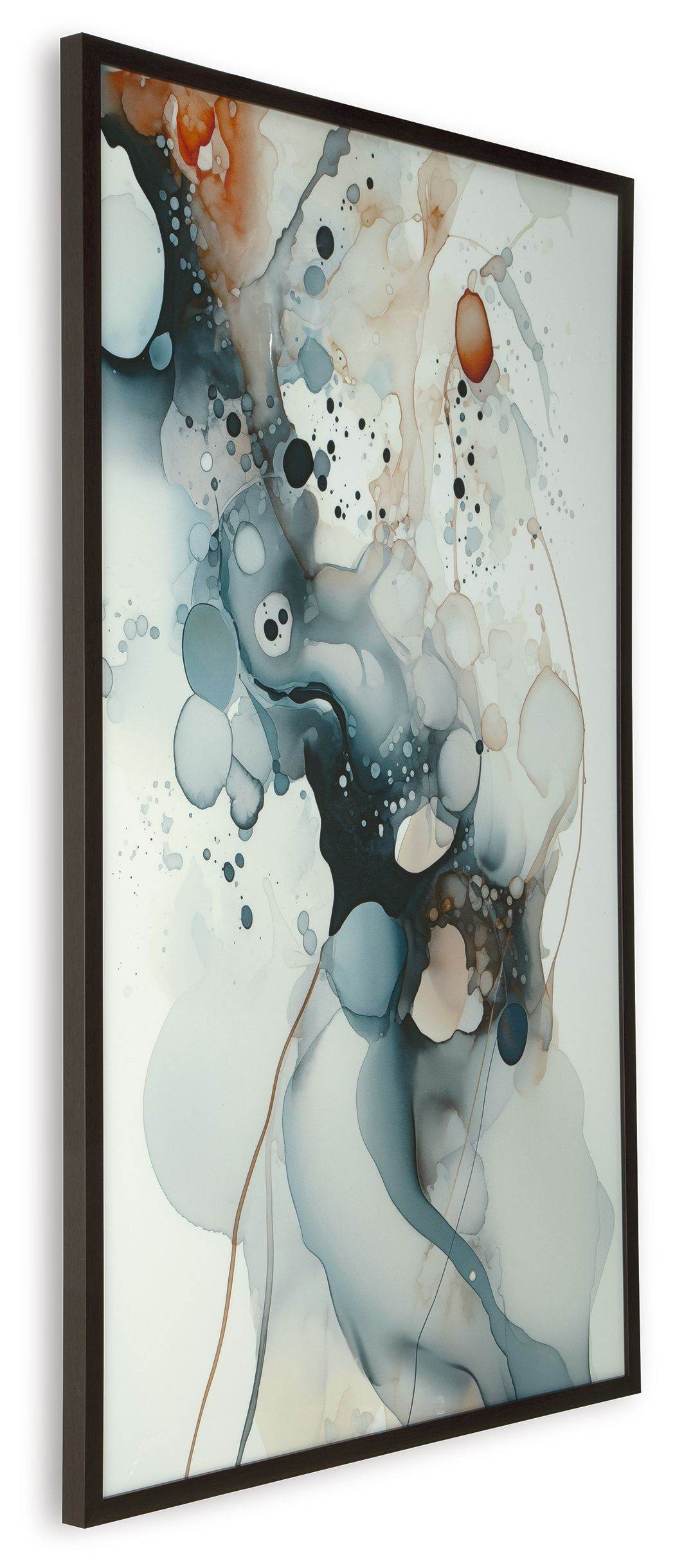 Foxenburg - Wall Art - Blue / Amber / White-2