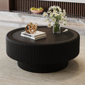 Fluted Round Storage Coffee Table