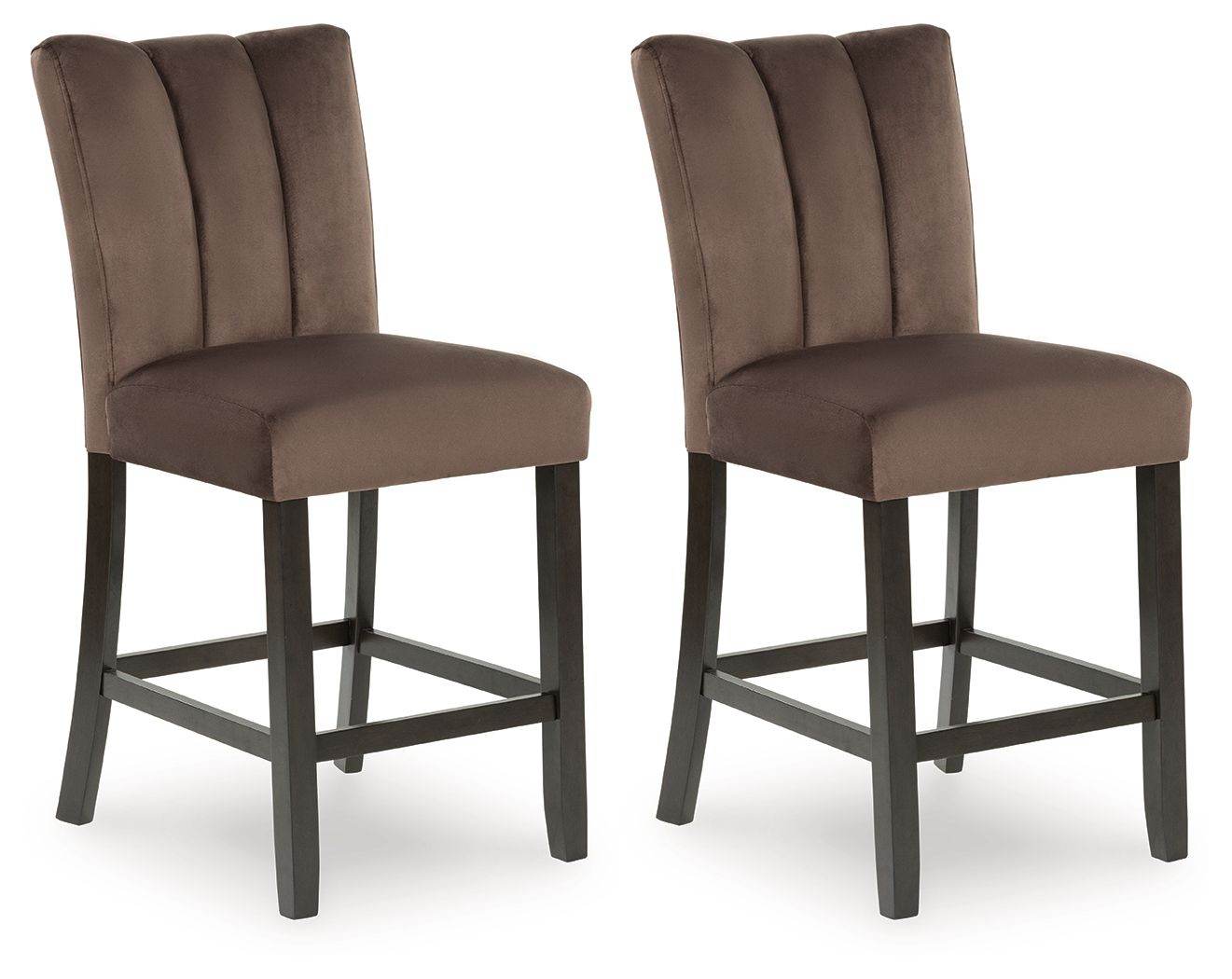 Jeshina - Upholstered Barstool (Set of 2) - Mocha-0