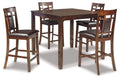 Bennox - DRM Counter Table Set (Set of 5) - Brown-0