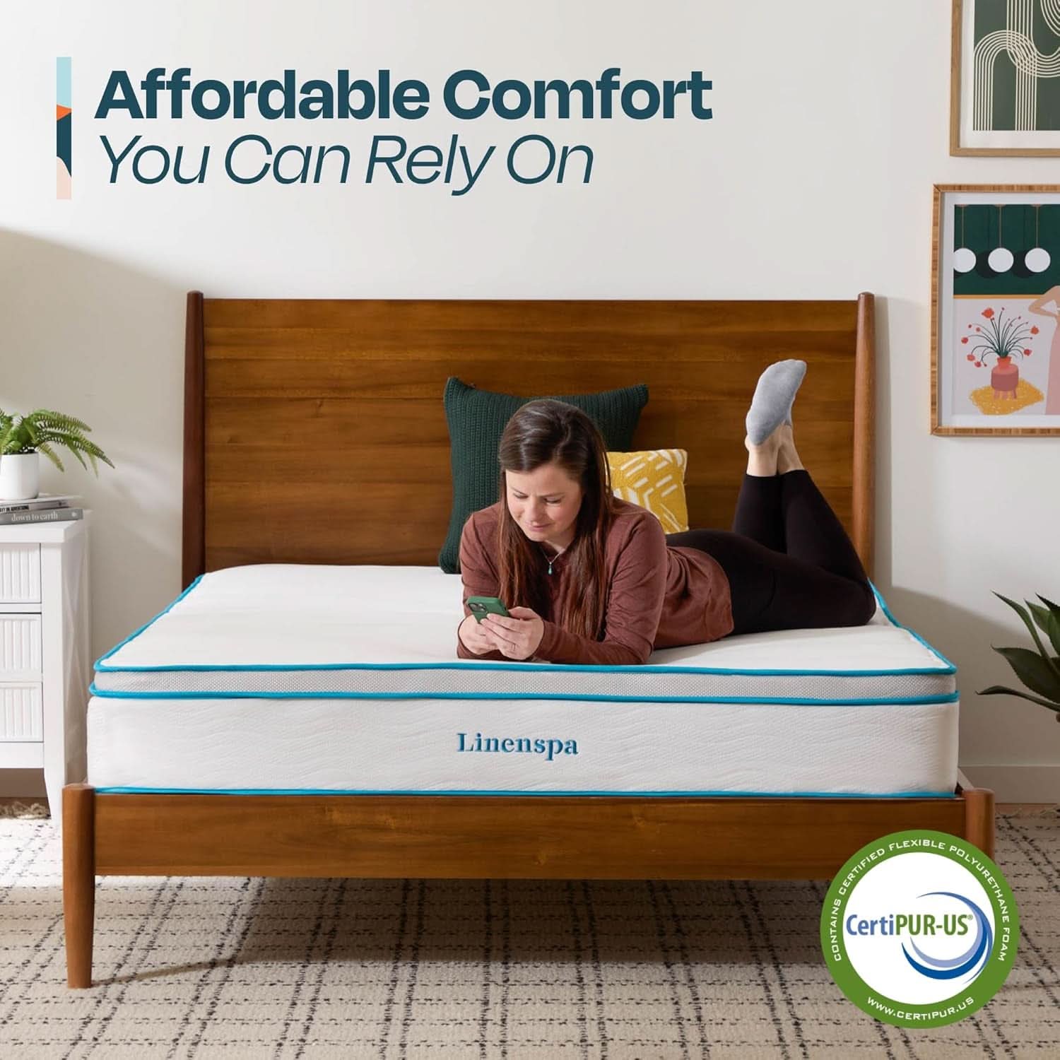 Memory Foam Hybrid Mattress Twin XL Breathability Plus-4