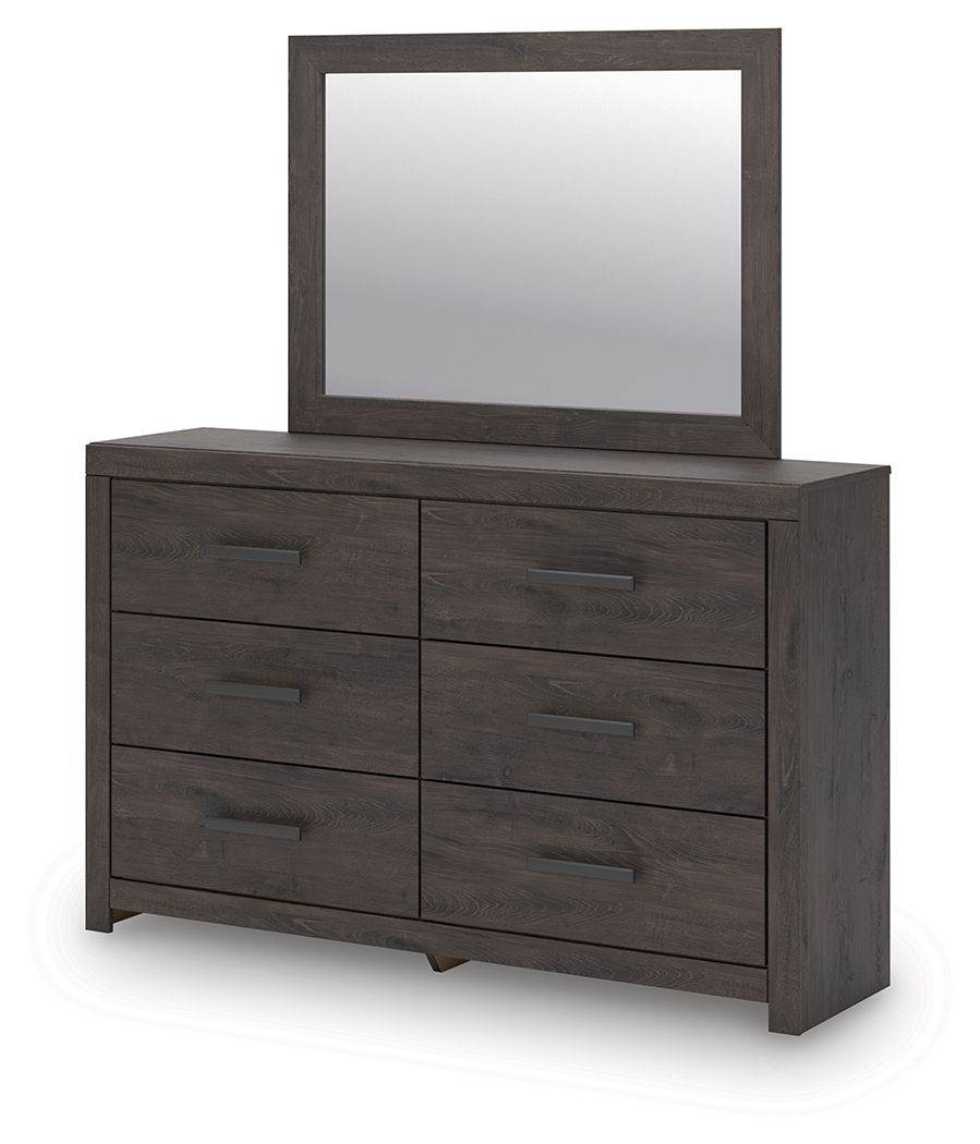 Prendonea - Dresser and Mirror - Charcoal-1