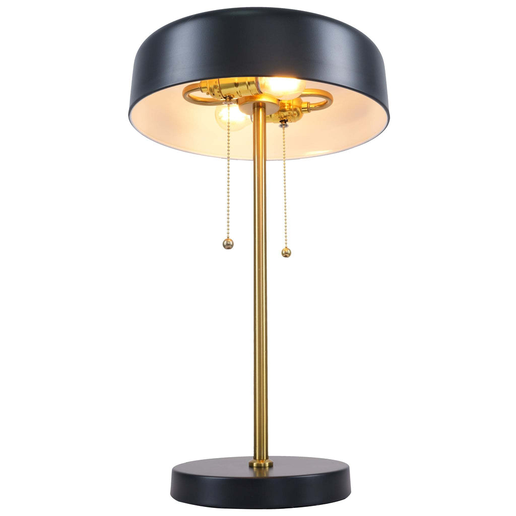 Obni Black Metal Side Table Lamp