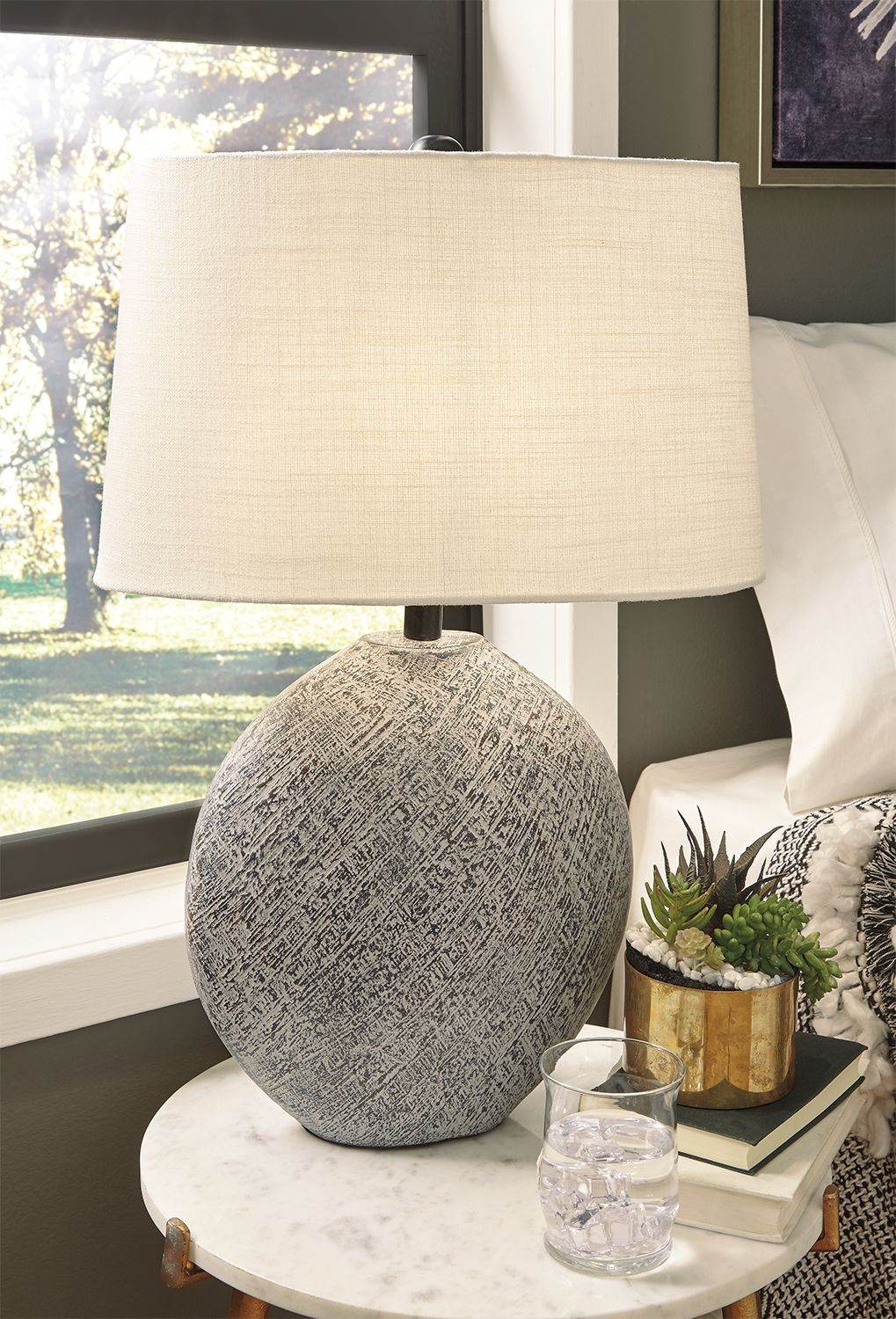 Harif - Paper Table Lamp  - Beige-2