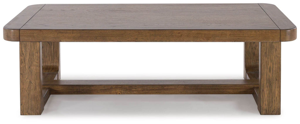 Cabalynn - Rectangular Cocktail Table - Light Brown-1