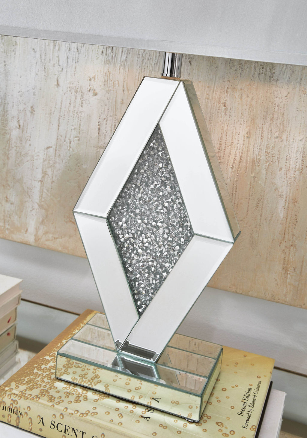 Prunella - Mirror Table Lamp  - Silver Finish-1