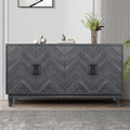 Antique Dark Grey Style Buffet Cabinet