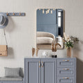 24x36 Inch Silver Metal Framed Rectangular Bathrrom Mirror for Wall.(W2203P156434)