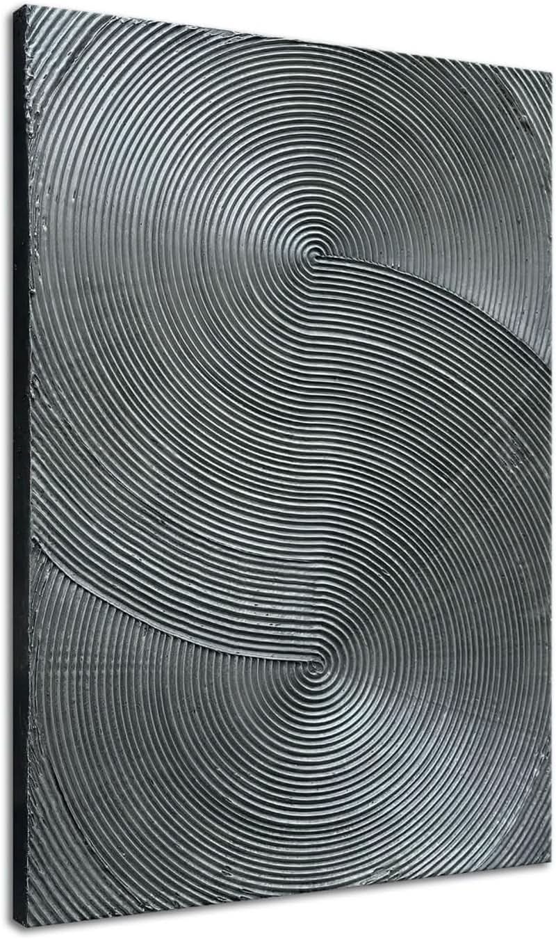 Silver Gray Multidimensional 3D Wall Art work 28x40-1