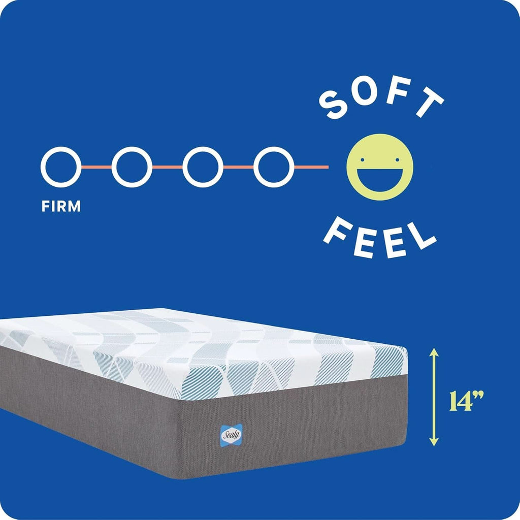 Queen Gel Memory Foam Mattress Machine Washable Cover-1