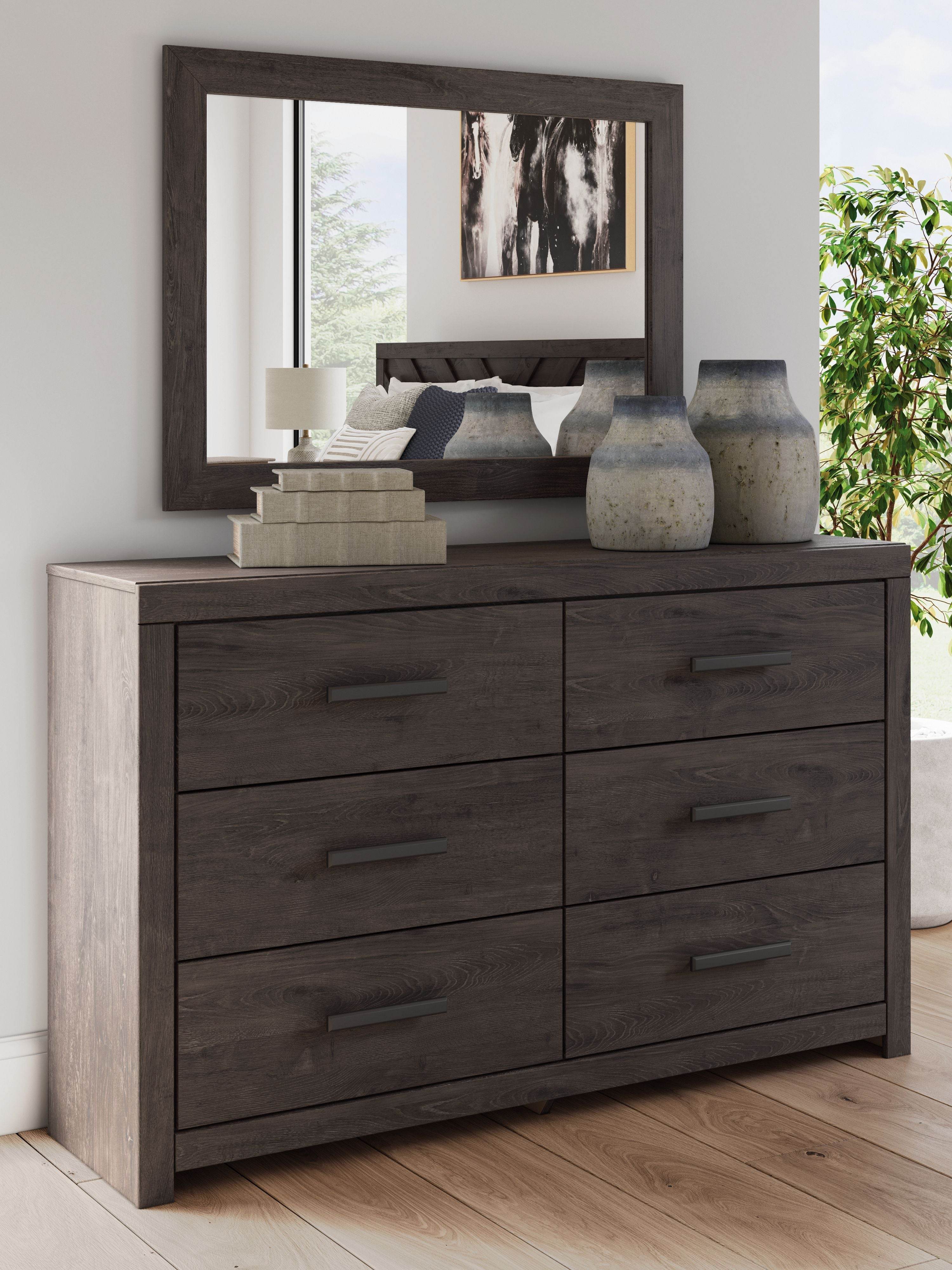 Prendonea - Dresser and Mirror - Charcoal-2