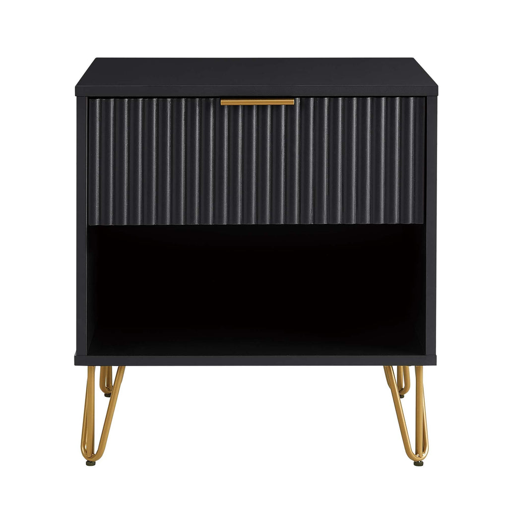 Glam Black Nightstand