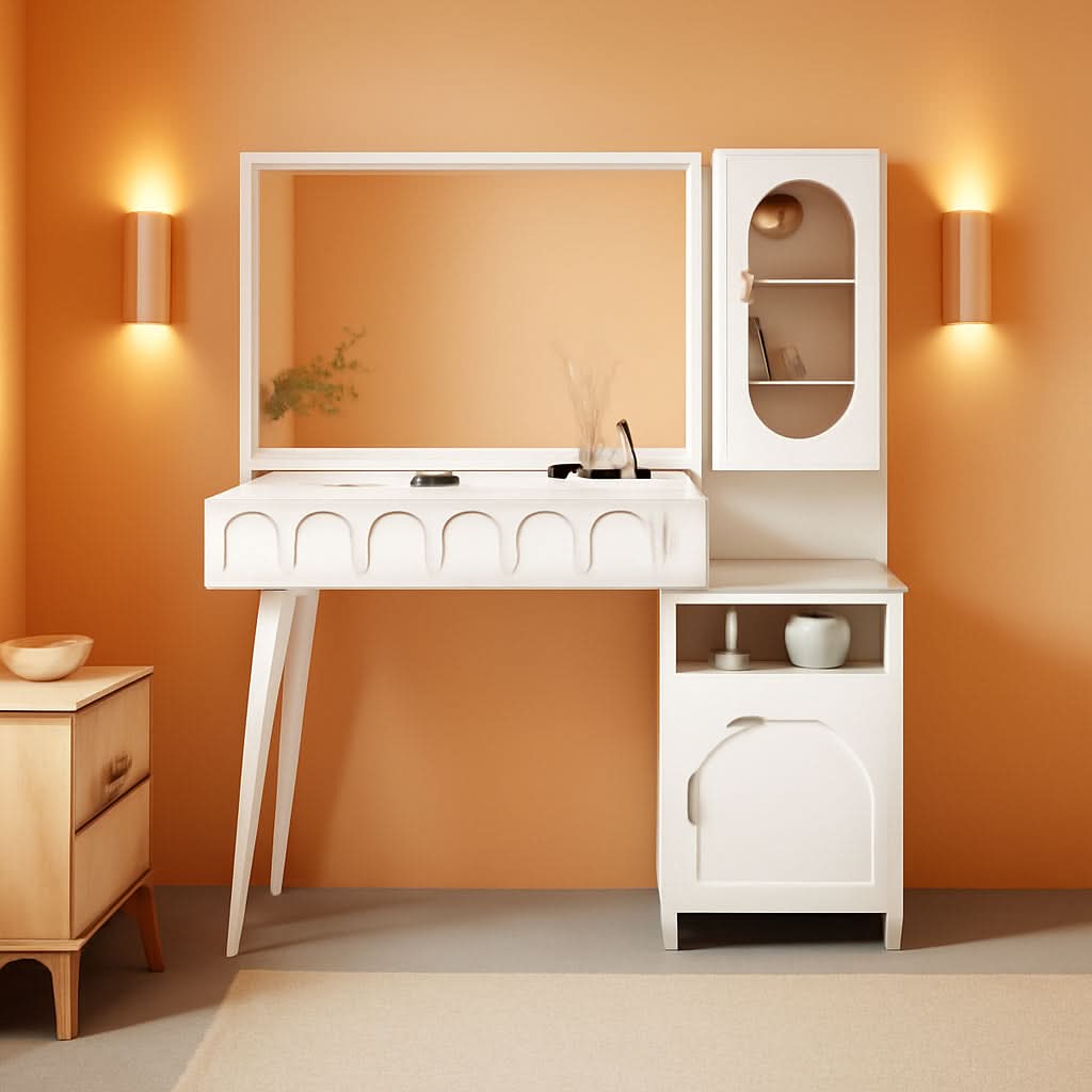 48 Inch Vanity Desk Mirror Adjustable Brightness White-0