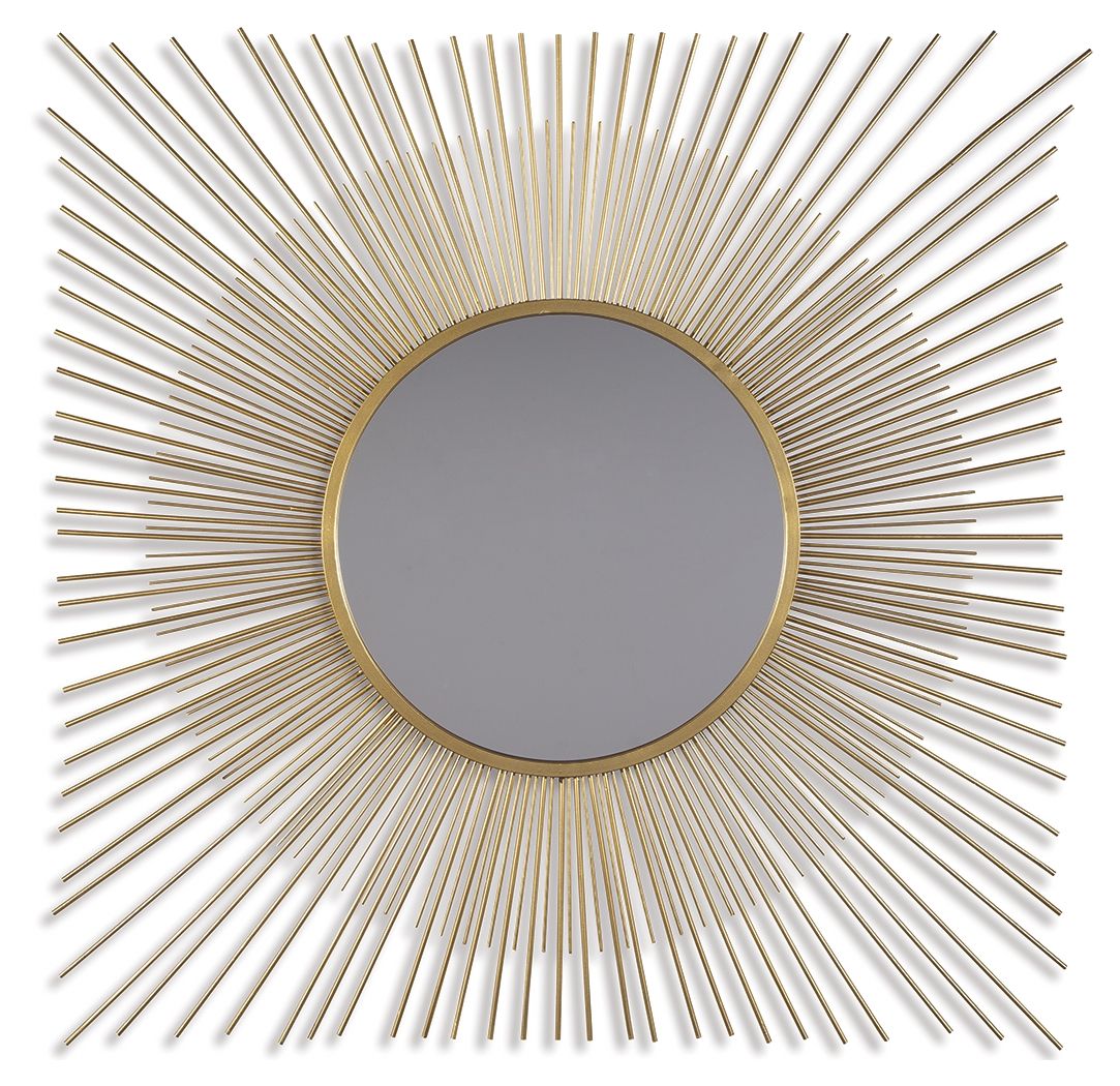 Elspeth - Accent Mirror - Gold Finish-0