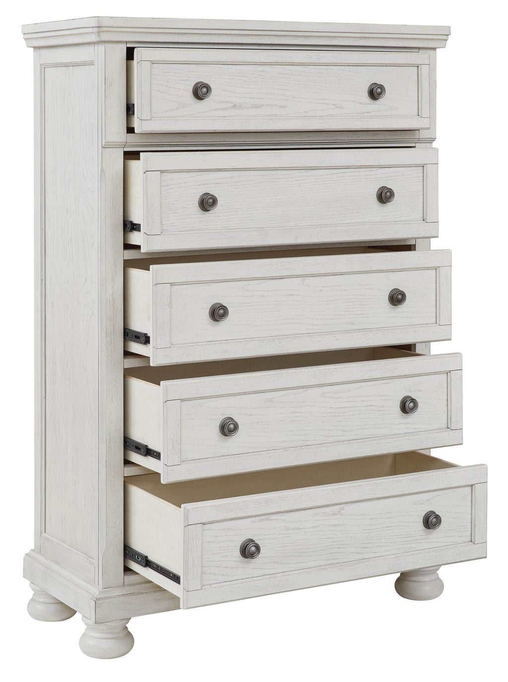 Robbinsdale - Five Drawer Chest - Antique White-2
