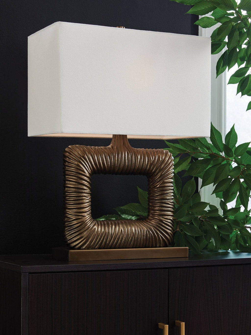 Garronby - Metal Table Lamp - Antique Brass Finish-2