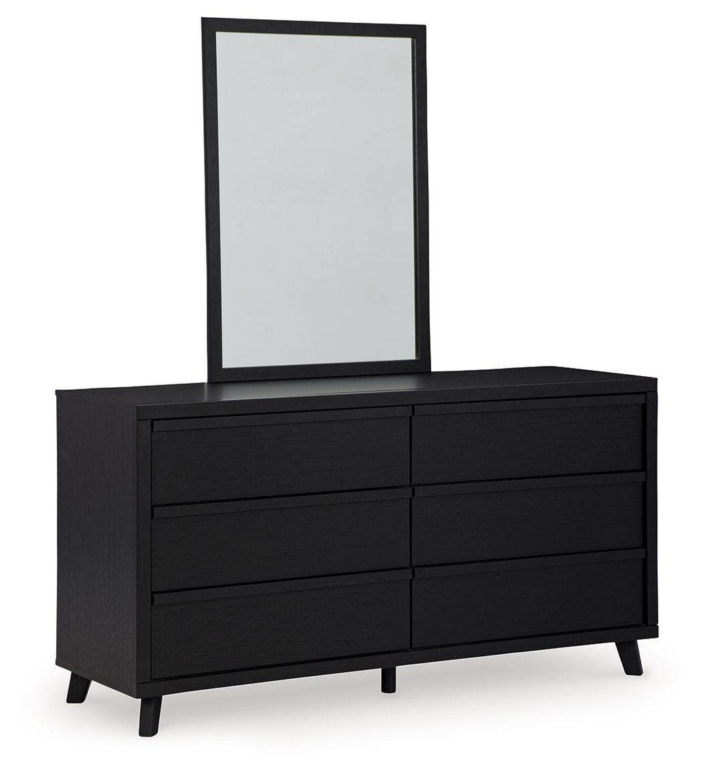 Danziar - Dresser And Mirror - Black-1