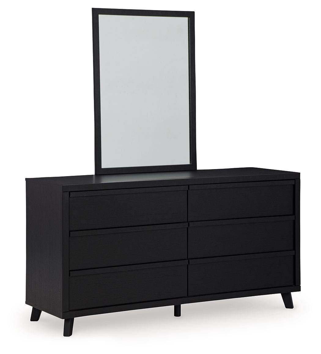 Danziar - Dresser And Mirror - Black-1