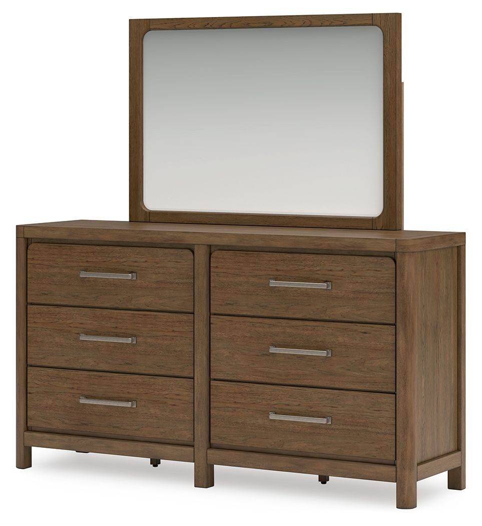 Cabalynn - Dresser And Mirror - Light Brown-1