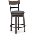 Caitbrook - UPH Swivel Barstool  - Gray-0