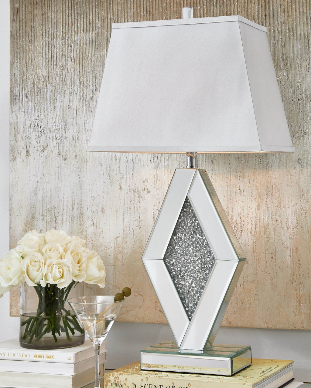 Prunella - Mirror Table Lamp  - Silver Finish-2