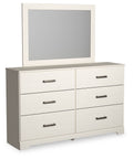 Stelsie - Dresser, Mirror - White-0