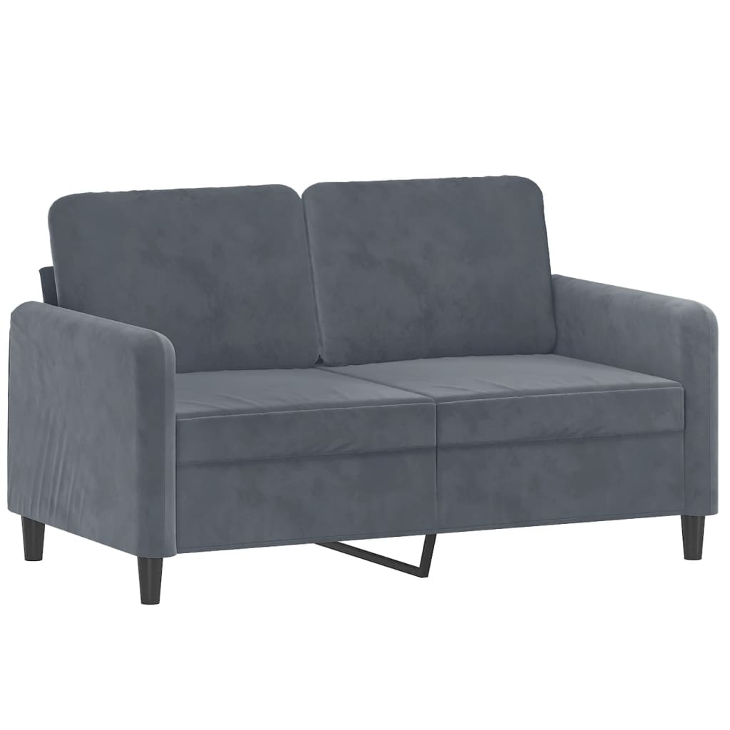 NNEVL 3 Piece Sofa Set Dark Grey Velvet-2