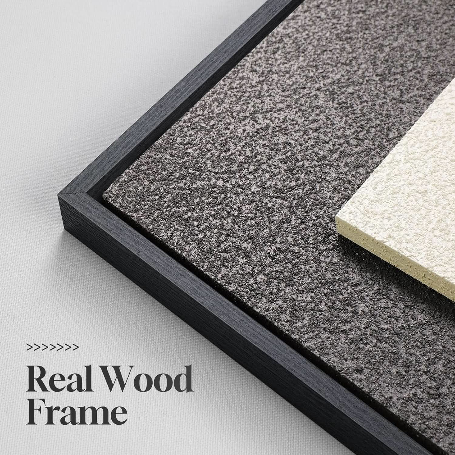 Premium Framed 3D Textured Wall Art 24x36 Inches Wide-4