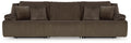 Top Tier - 3-Piece Sectional Reclining Sofa - Chocolate-0