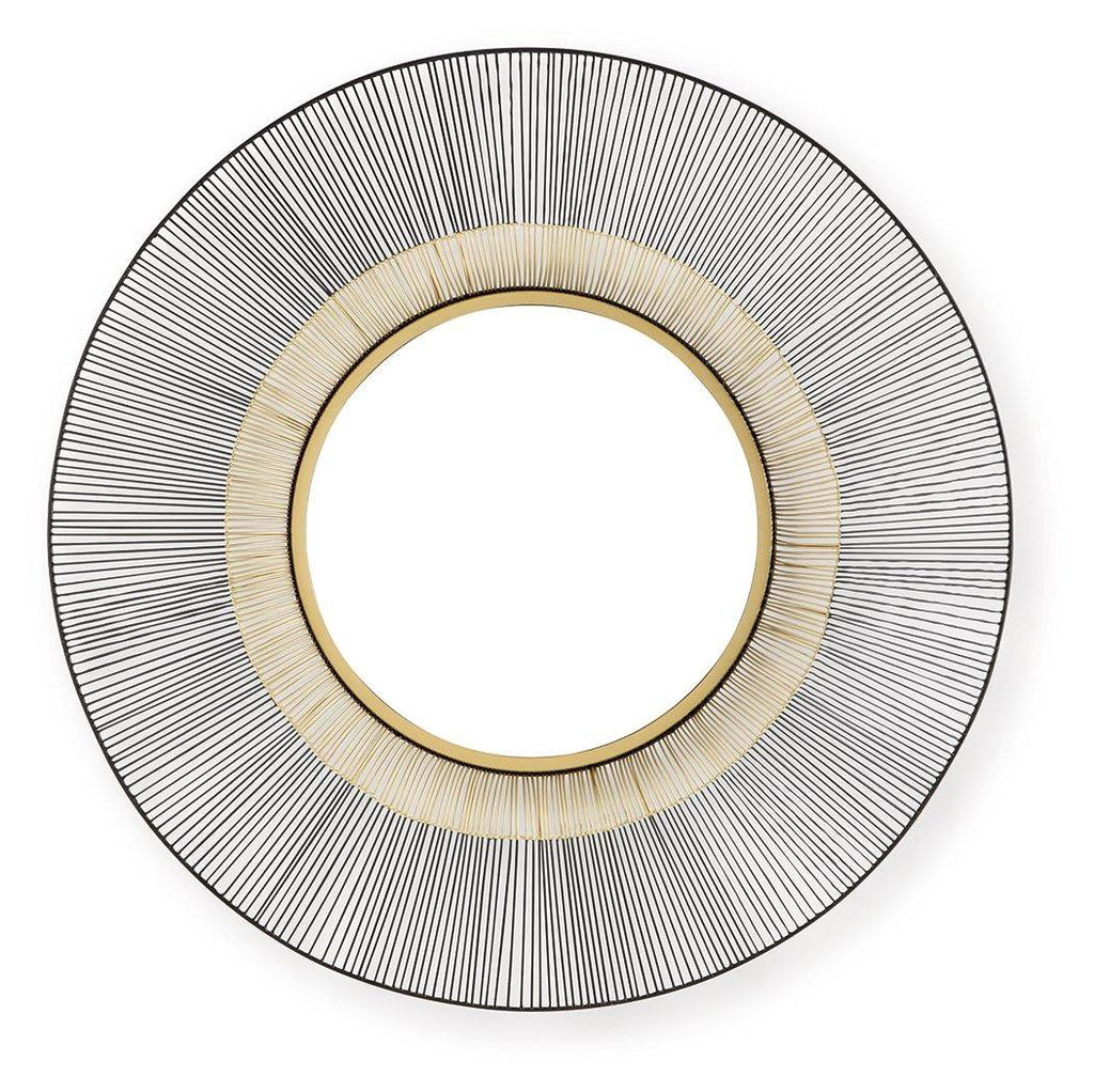 Dallmen - Accent Mirror - Black / Gold Finish-0