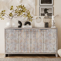 Farmhouse Style 4 Door Accent Cabinet