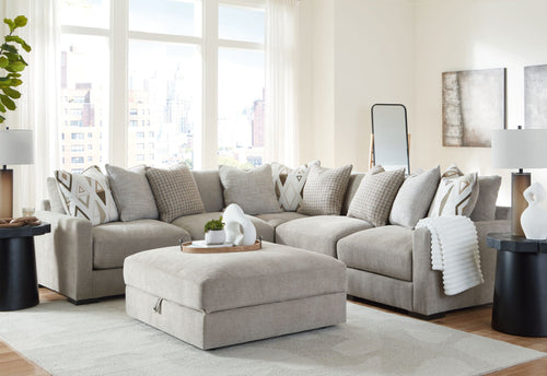 Aslan Court - Sectional With Ottoman Set-1