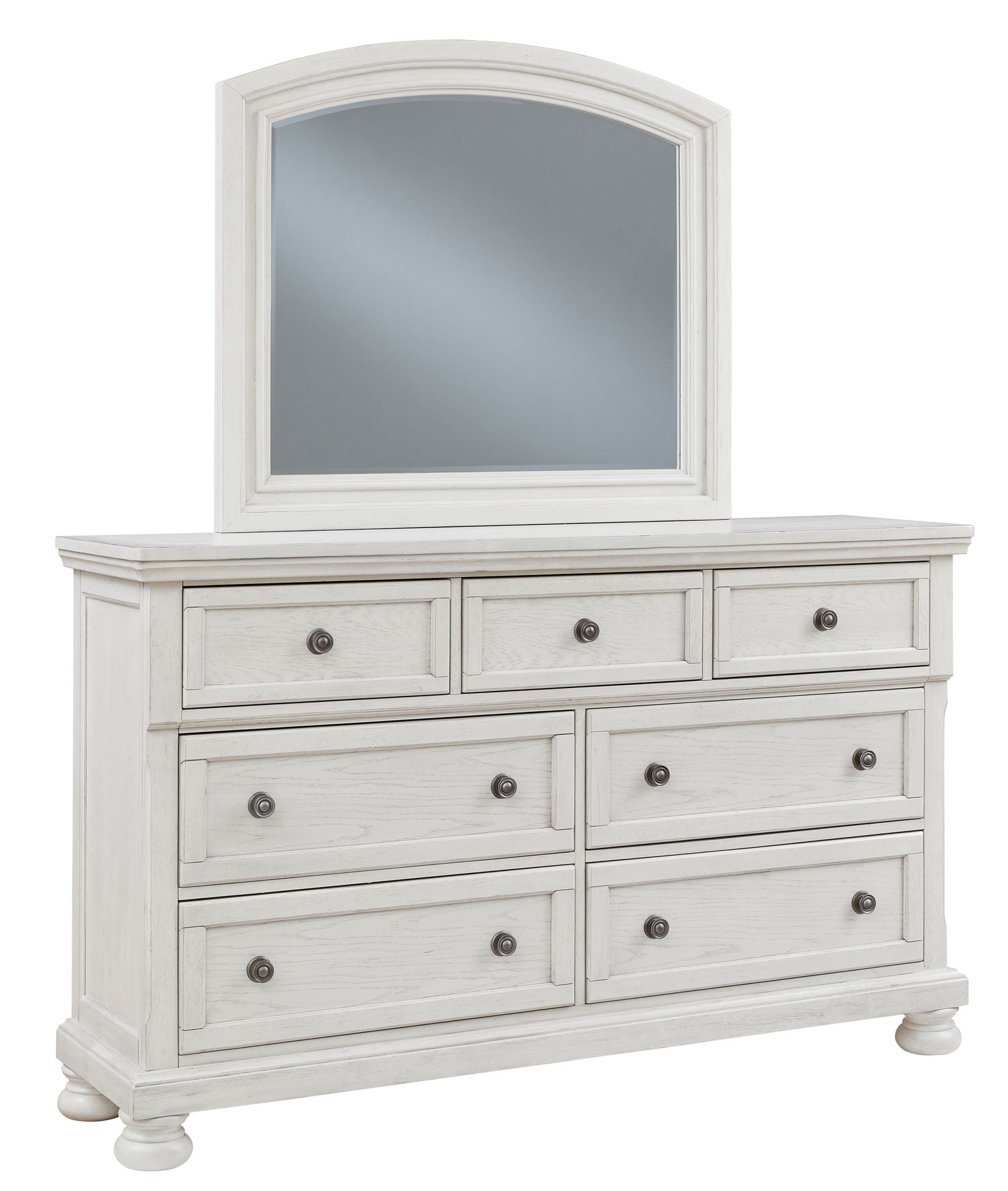 Robbinsdale - Dresser, Mirror - Antique White-0