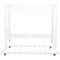 Heavy-duty Sturdy Metal Twin over Twin Bunk Bed with Safety Guardrail, Noise Reduced, No Box Spring Needed, White