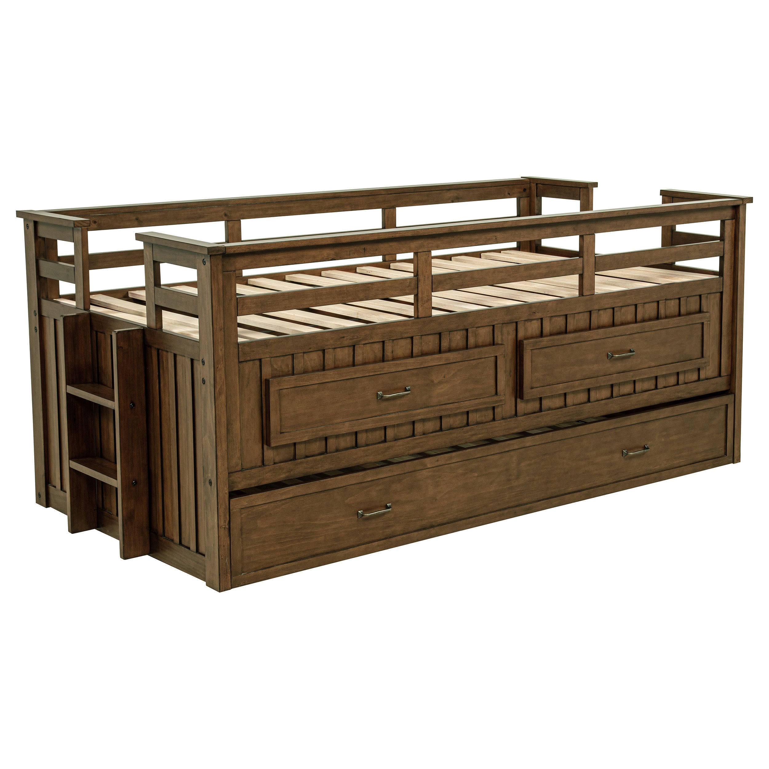 Starboard Medium Brown Twin Captain's Bed