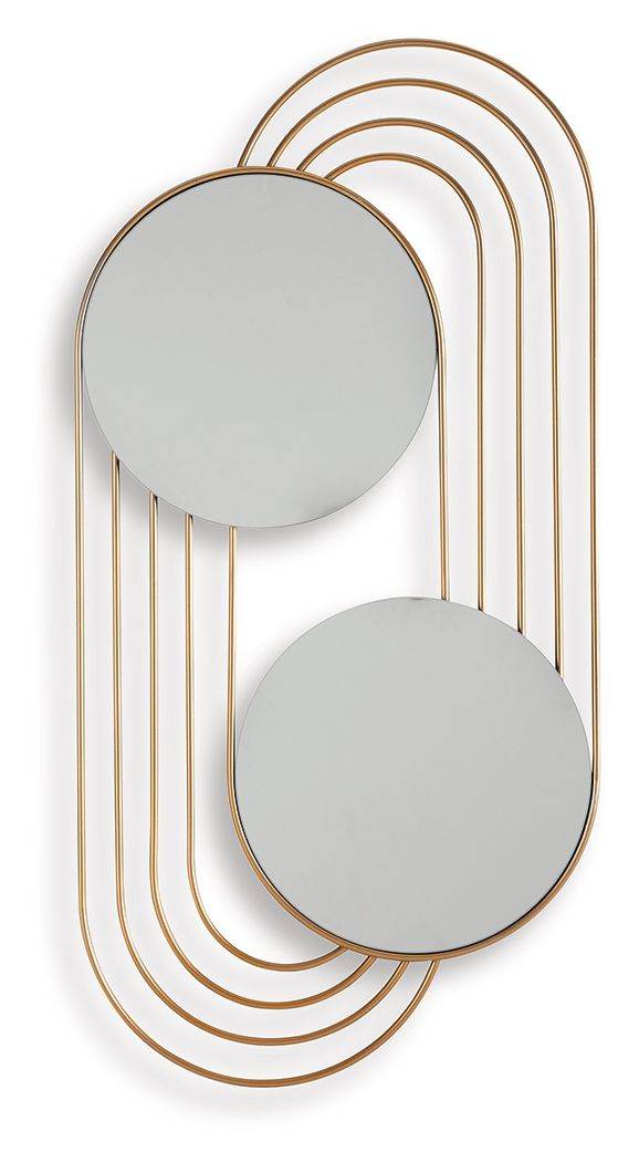 Warrenley - Accent Mirror - Gold Finish-0