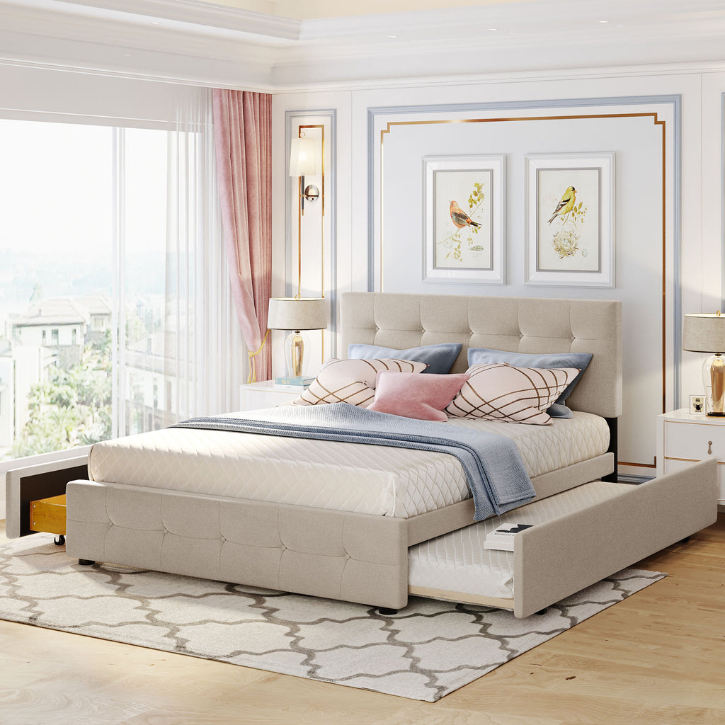 Upholstered Platform Bed